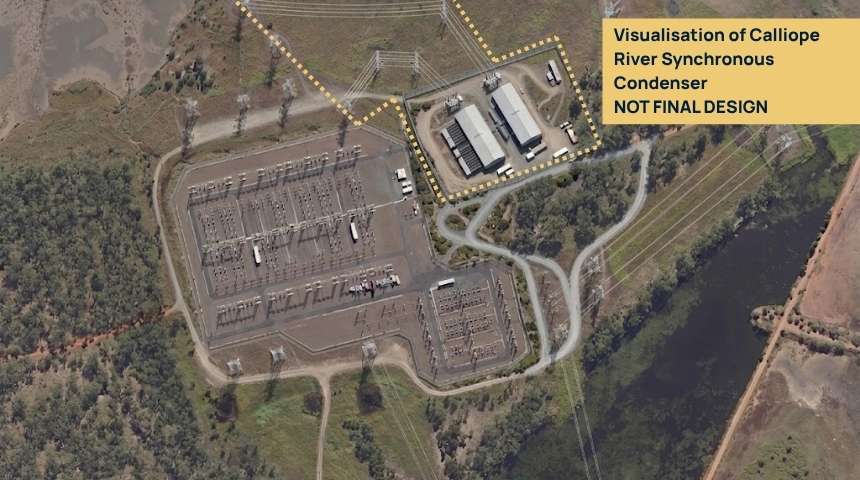 Calliope River - Synchronous Condenser Visualisation 