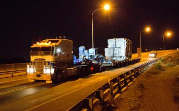 Ross River transformer delivery