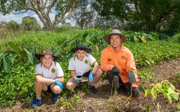 St Laurence’s College ‘green thumbs’ rehabilitate Bulimba Creek