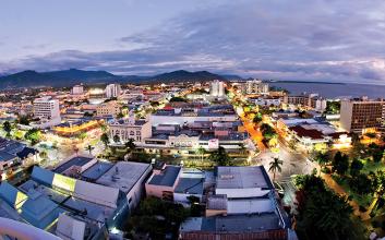 Cairns at night