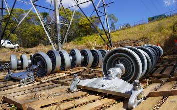 Insulators and transmission tower