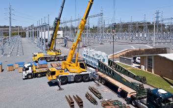 Electricity transformer at Belmont Substation