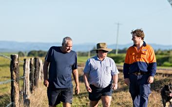 Landholder and Powerlink people