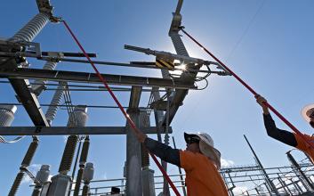 Australia's only electrical crew trained to work on live high voltage substation equipment
