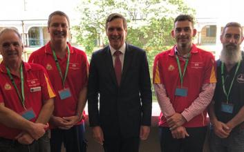 Volunteers for Operation Energise with the Minister for Natural Resources, Mines and Energy Dr Anthony Lynham