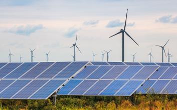 Wind and solar farm